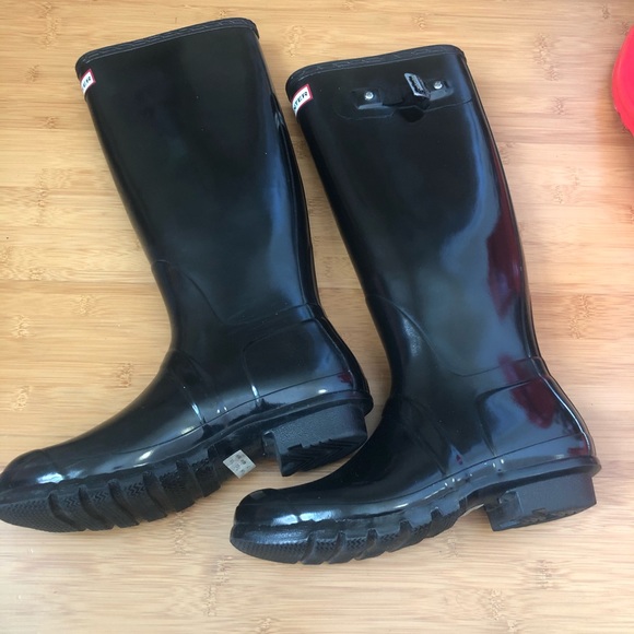 Black Hunter Tall Rainboots - Picture 2 of 6